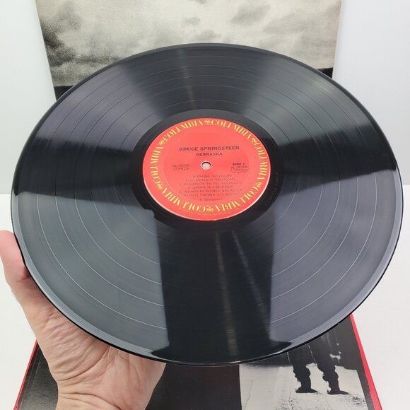 Bruce Springsteen Nebraska Vinyl Record 1982 Original Pressing Inner 38358 VG+ - Picture 3 of 11
